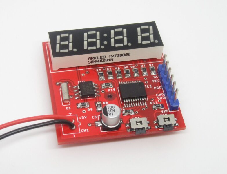 7-segment Mini Clock using PIC16F628A and DS1307 RTC